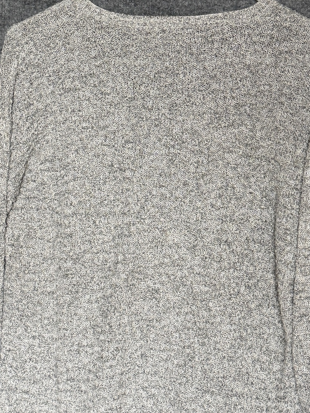 Calvin Klein Jeans Womens Large Gray Marled V Neck Soft Cozy Sweater - Picture 5 of 5